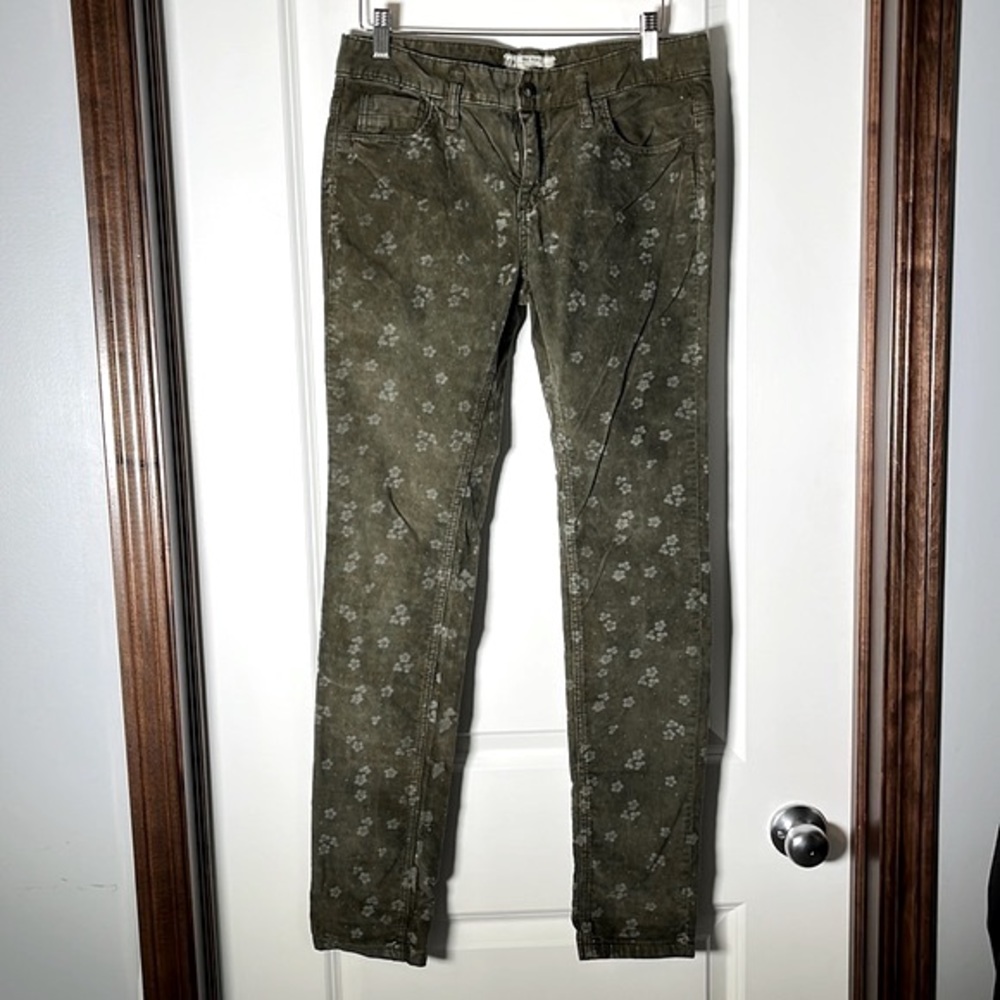Free People Green Corduroy Pants